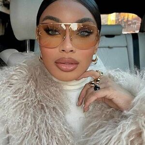 Chic Orange Tinted Sunglasses